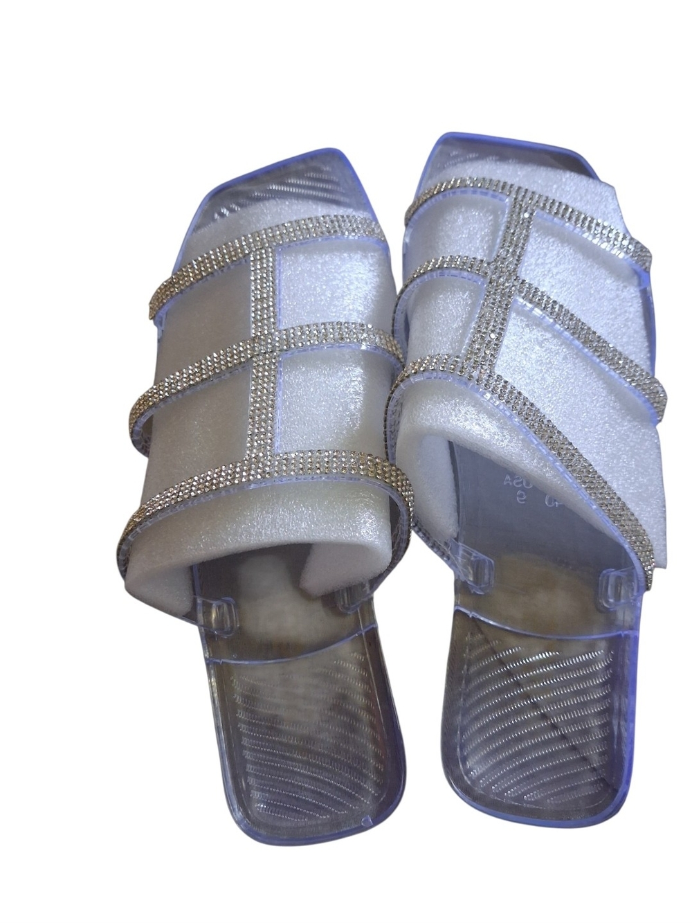 Mudd Clear Rhinestone Sandals - Picture 3 of 4